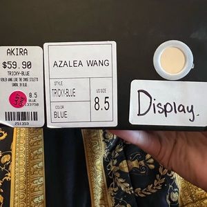 Azalea Wang love the chase stiletto sandal in blue